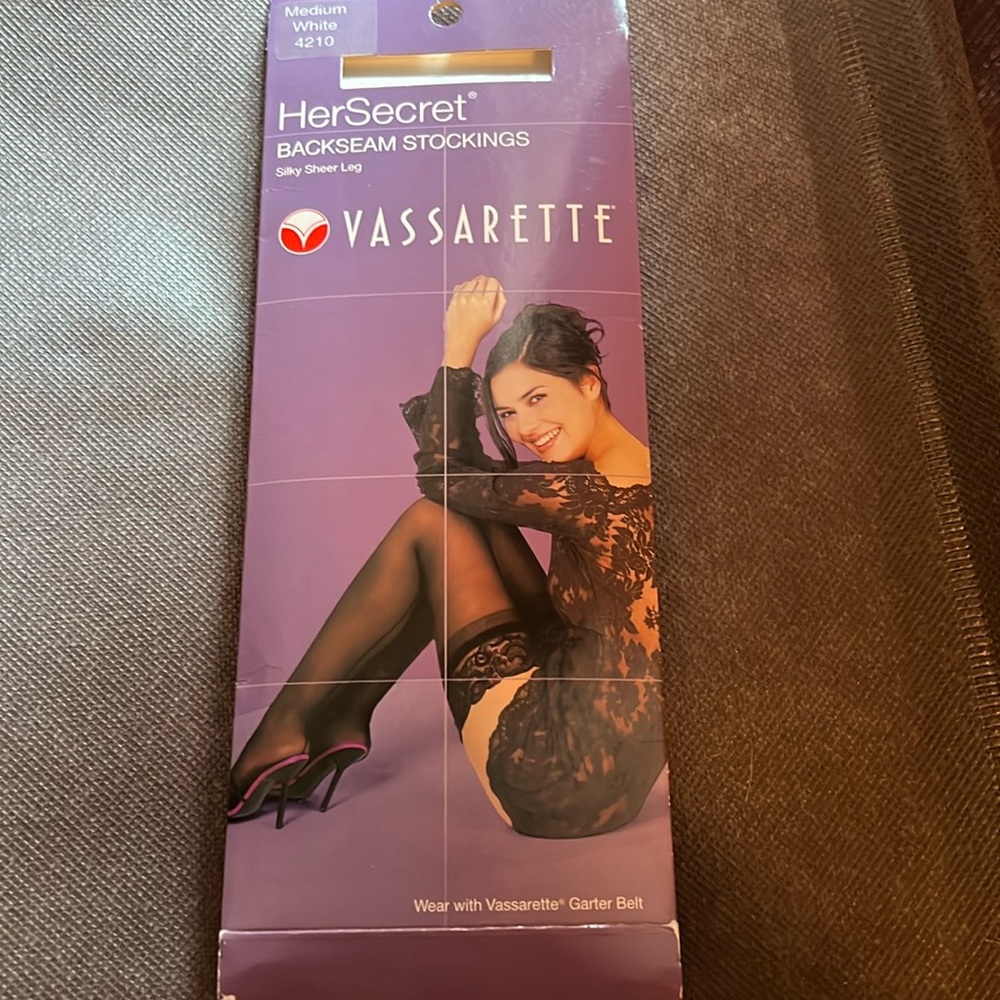 White Backseam stockings